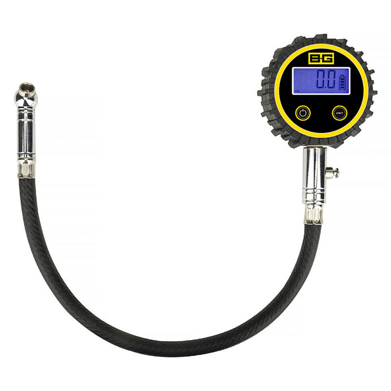 BG Racing 2.5 Inch Digital Tyre Pressure Gauge 060 PSI / 04 BAR